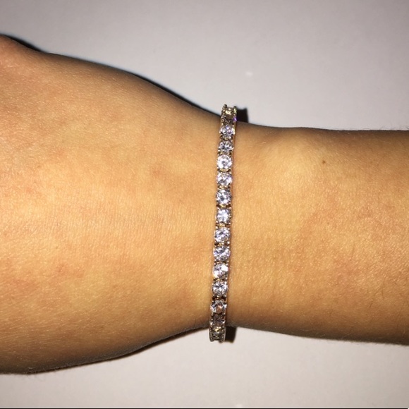 Sterling Silver Tennis Bracelet - Picture 2 of 7